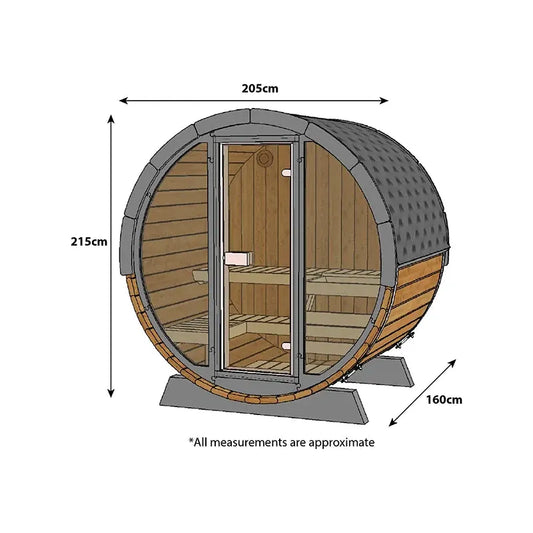 ThermoZen R Outdoor Sauna - 4 Person