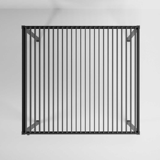 Nova - Titan Freestanding Aluminium Pergola - 4m x 3.6m Rectangular - Grey