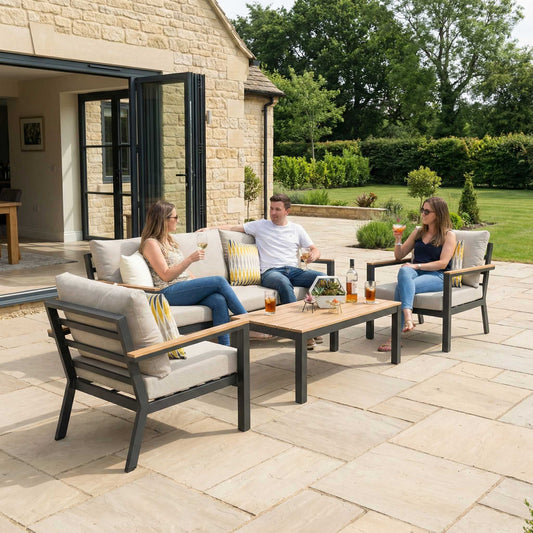 Nova - Heidi 3 Seater Sofa Lounging Set with Rectangular Coffee Table