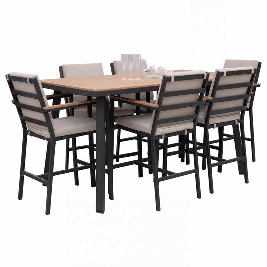 Nova - Heidi 6 Seat Dining Set - 1.8 x 1.0m Rectangular Table