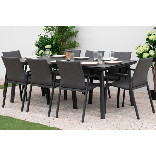 Nova - Phoenix 8 Seat Dining Set - 2.0m x 1.0m Rectangular Table