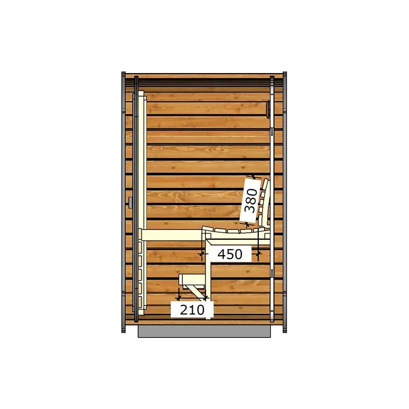 ThermoZen S Outdoor Sauna - 3 Person