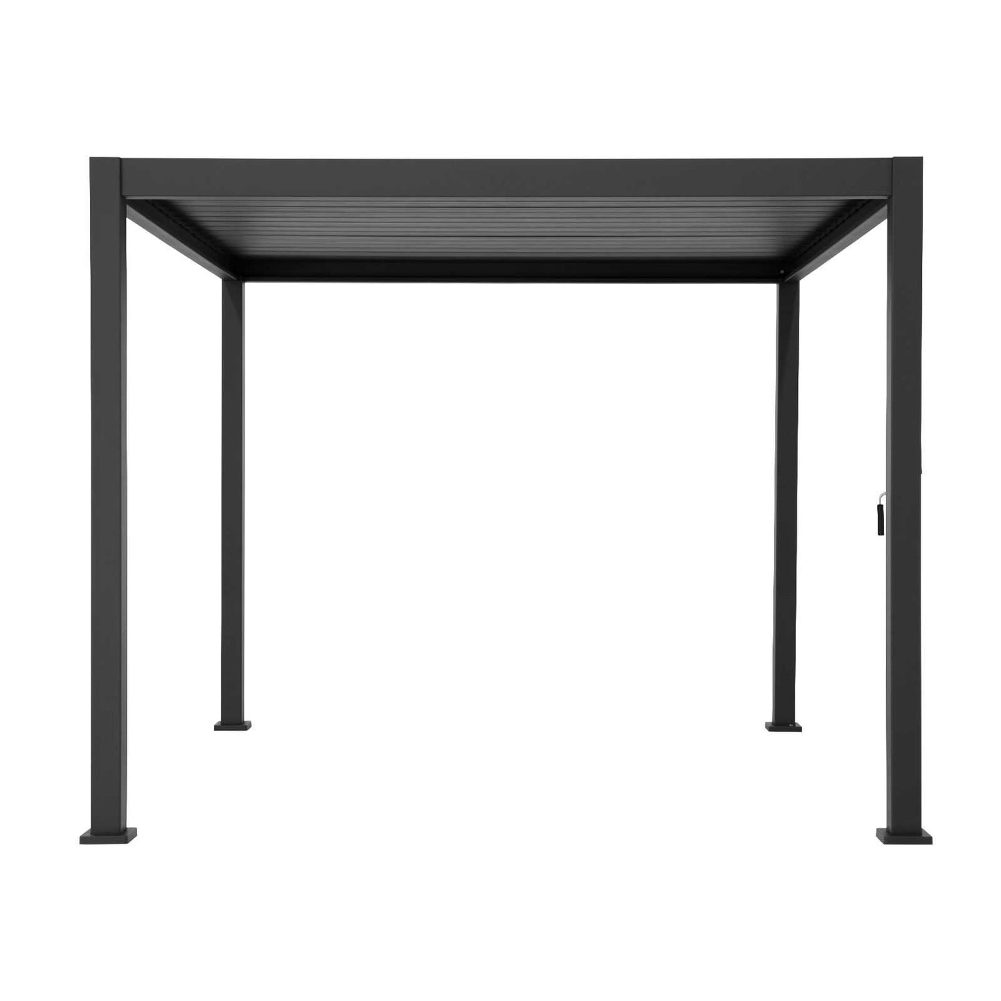 Nova - Titan Freestanding Aluminium Pergola - 3.6m x 3m Rectangular - Grey
