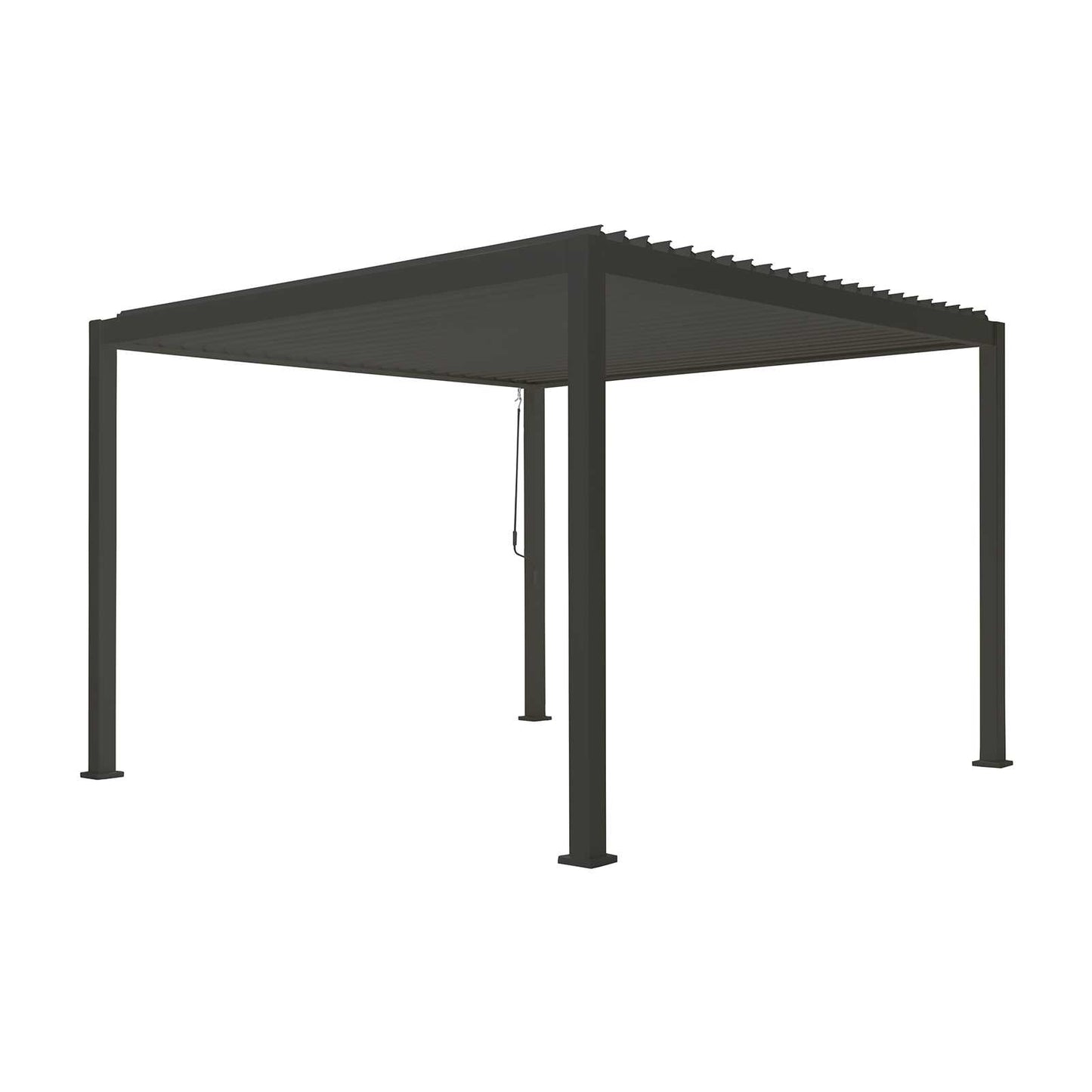 Nova - Titan Freestanding Aluminium Pergola - 3.6m Square - Grey