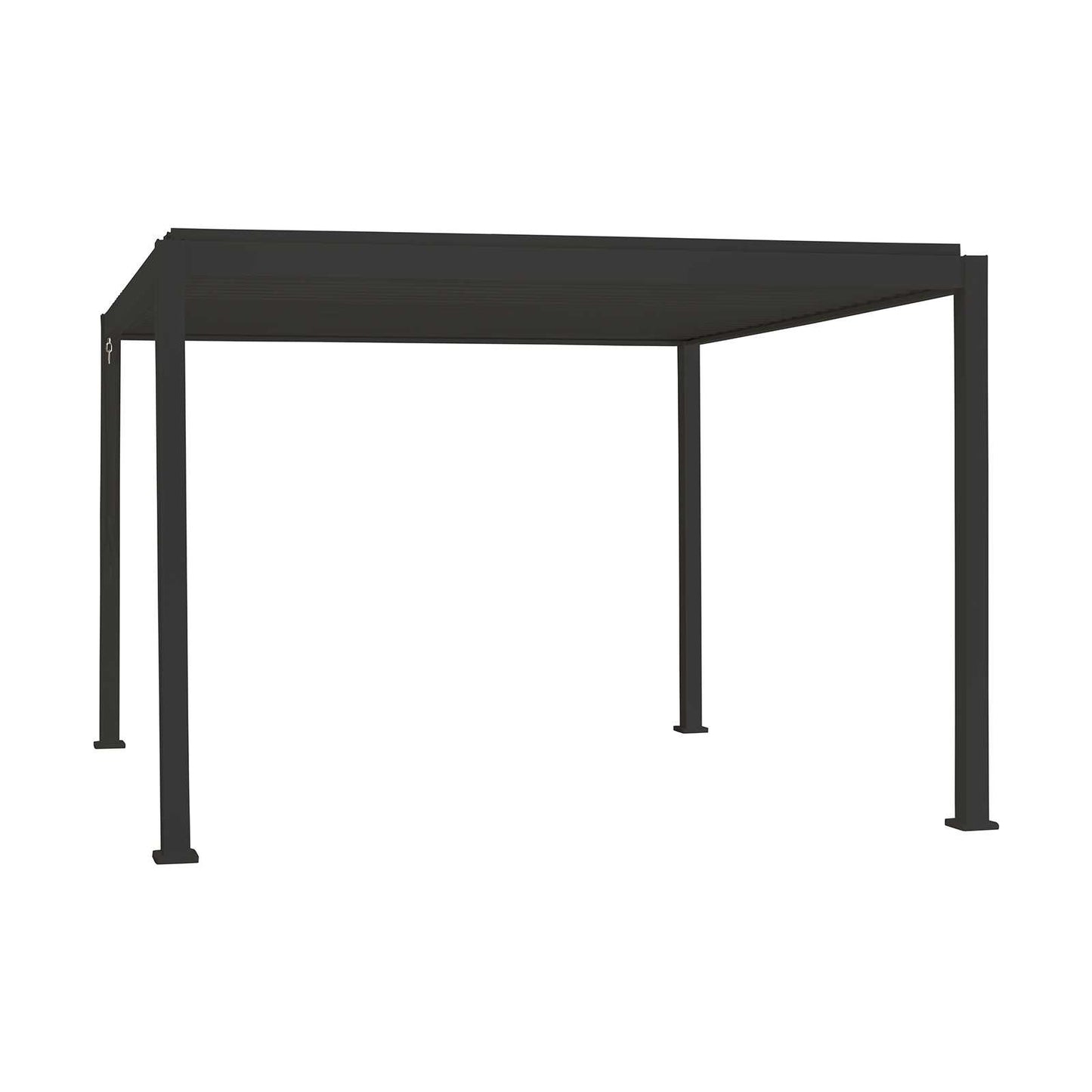 Nova - Titan Freestanding Aluminium Pergola - 3.6m Square - Grey