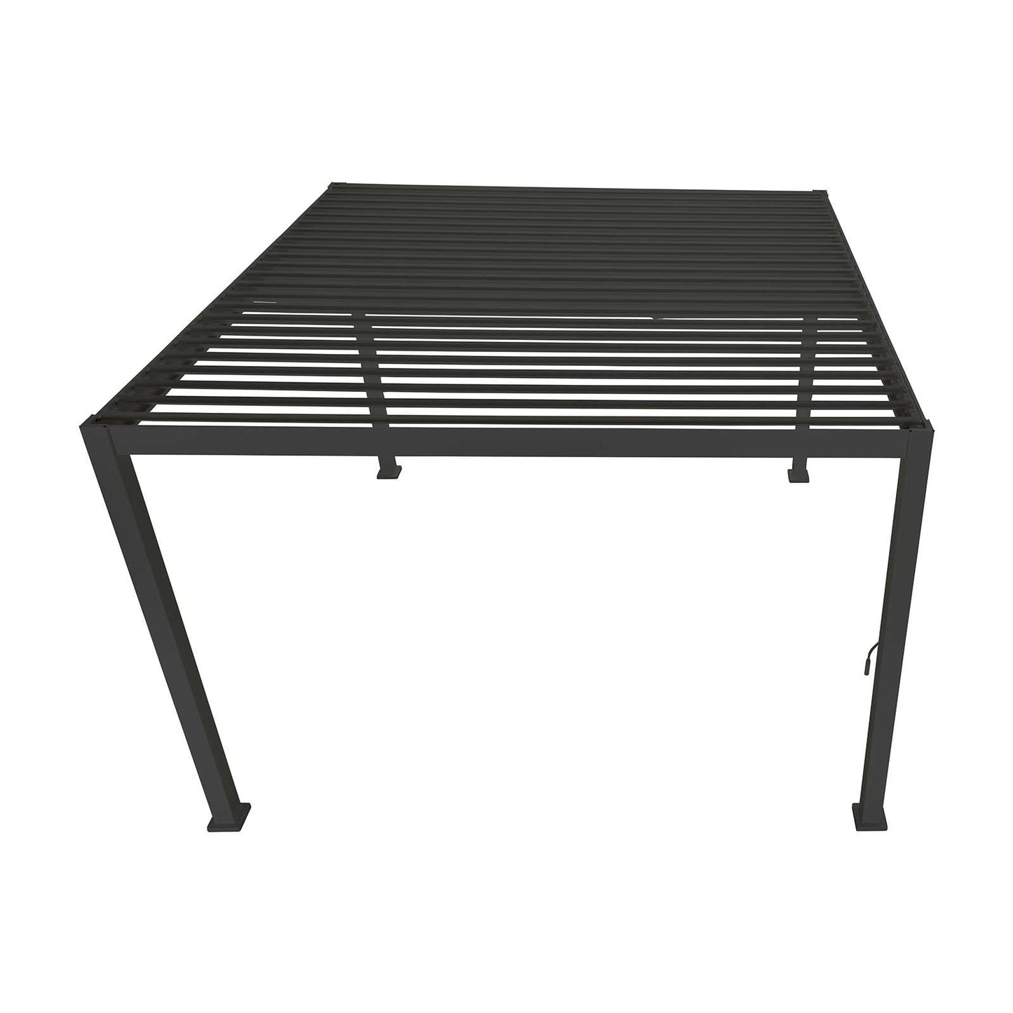 Nova - Titan Freestanding Aluminium Pergola - 3.6m Square - Grey