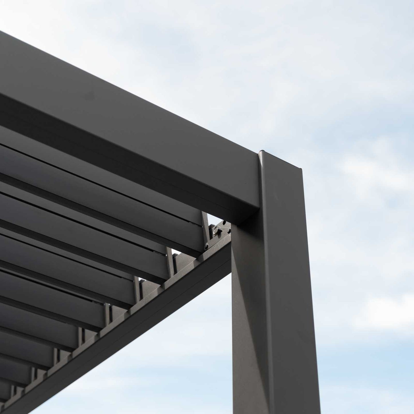 Nova - Titan Freestanding Aluminium Pergola - 4m x 3m Rectangular - Grey
