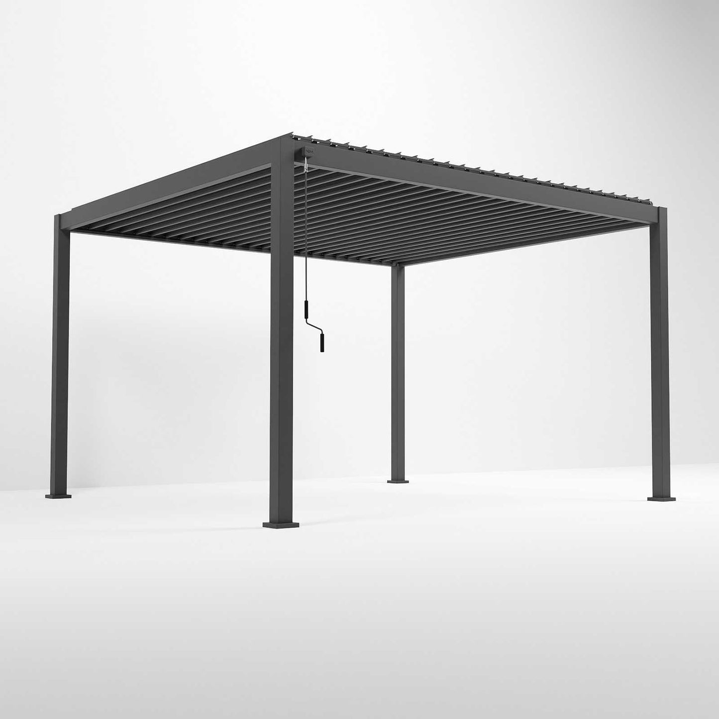 Nova - Titan Freestanding Aluminium Pergola - 4m x 3m Rectangular - Grey
