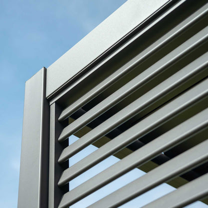 Fixed Horizontal Louvered Aluminium Panels