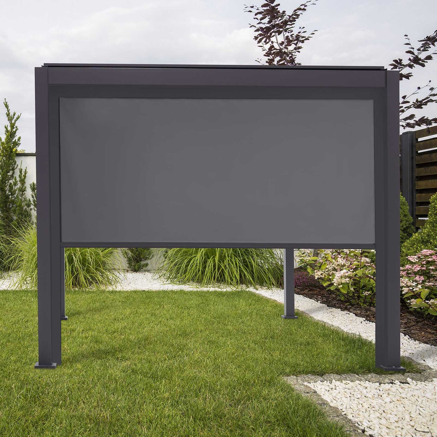 Pull Down Pergola Privacy Screens