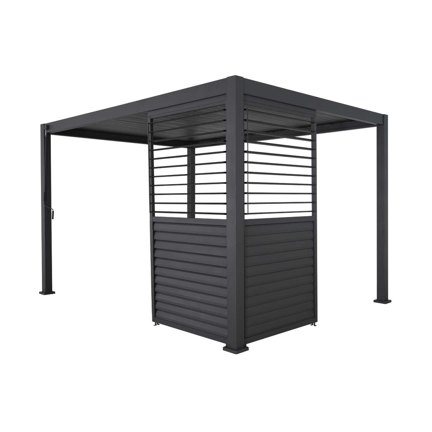 Adjustable Horizontal Louvered Aluminium Panels