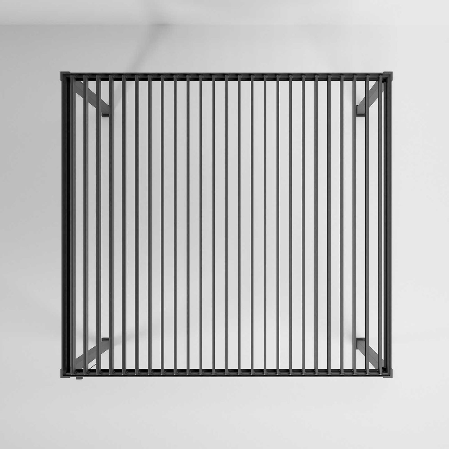 Nova - Titan Freestanding Aluminium Pergola - 4m x 3.6m Rectangular - Grey