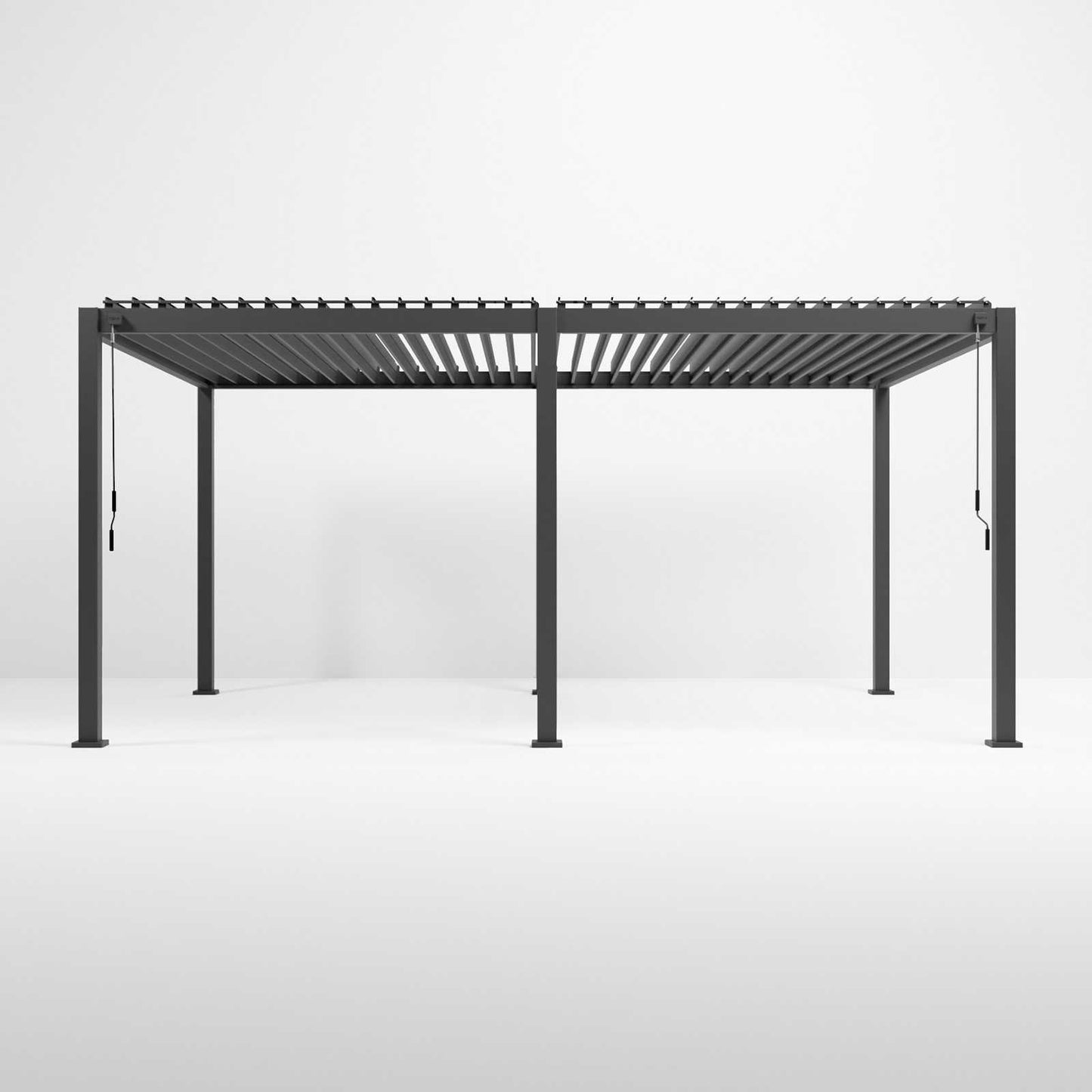 Nova - Titan Freestanding Aluminium Pergola - 5.3m x 3.6m Rectangular - Grey