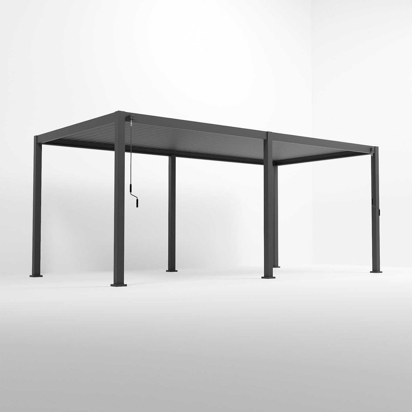 Nova - Titan Freestanding Aluminium Pergola - 6m x 3.6m Rectangular - Grey