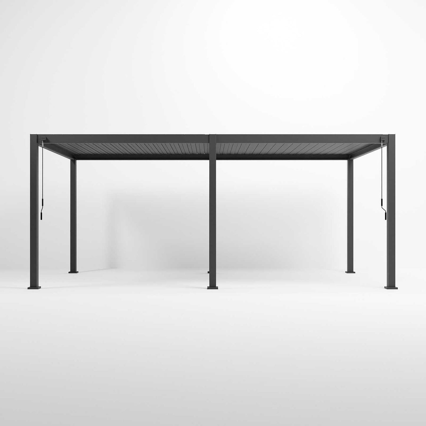 Nova - Titan Freestanding Aluminium Pergola - 6m x 3.6m Rectangular - Grey