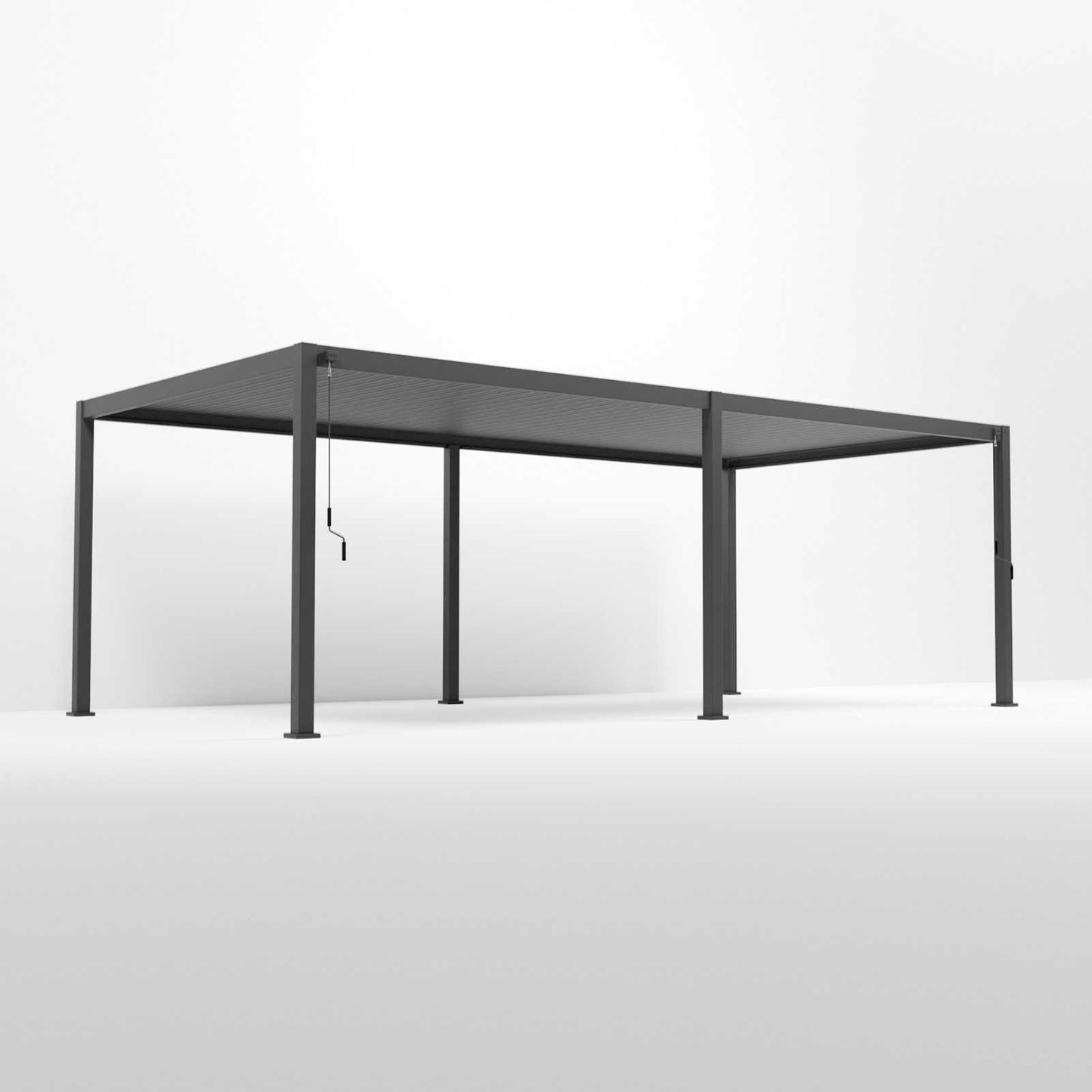Nova - Titan Freestanding Aluminium Pergola - 7.2m x 3.6m Rectangular - Grey