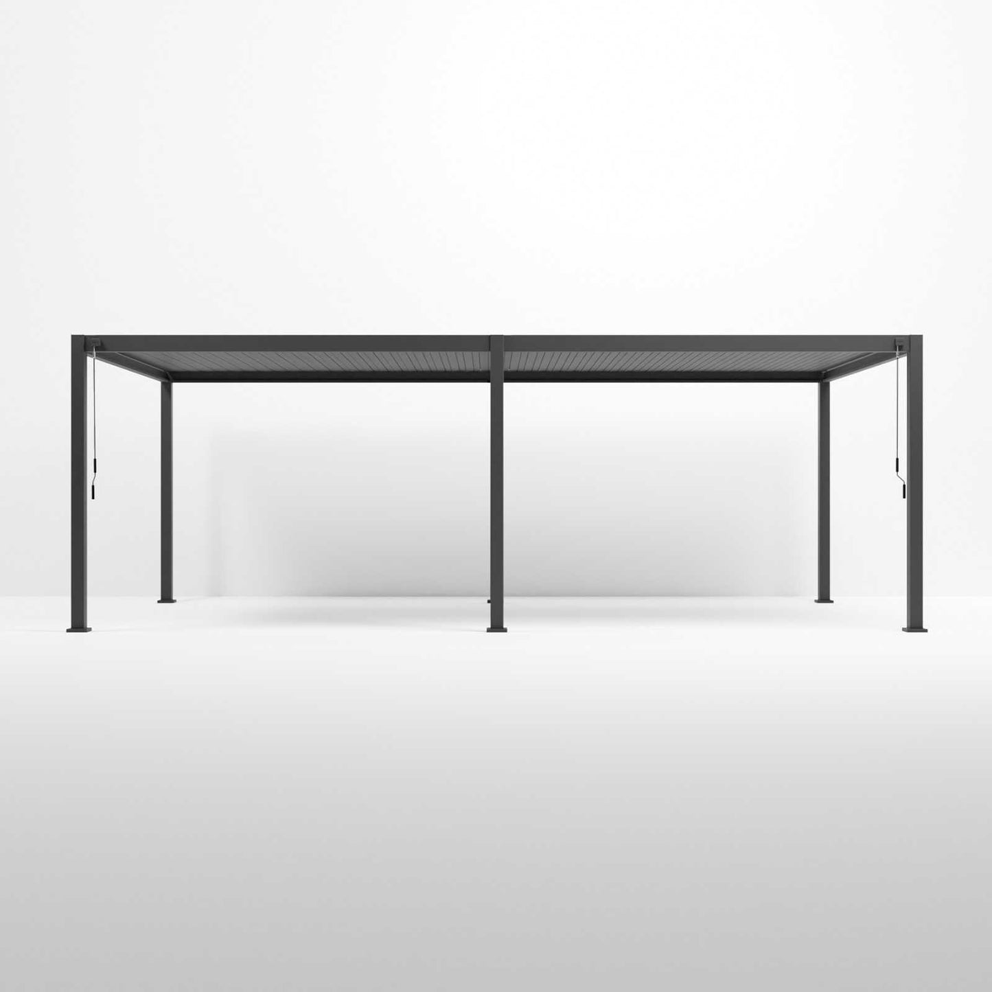 Nova - Titan Freestanding Aluminium Pergola - 7.2m x 3.6m Rectangular - Grey