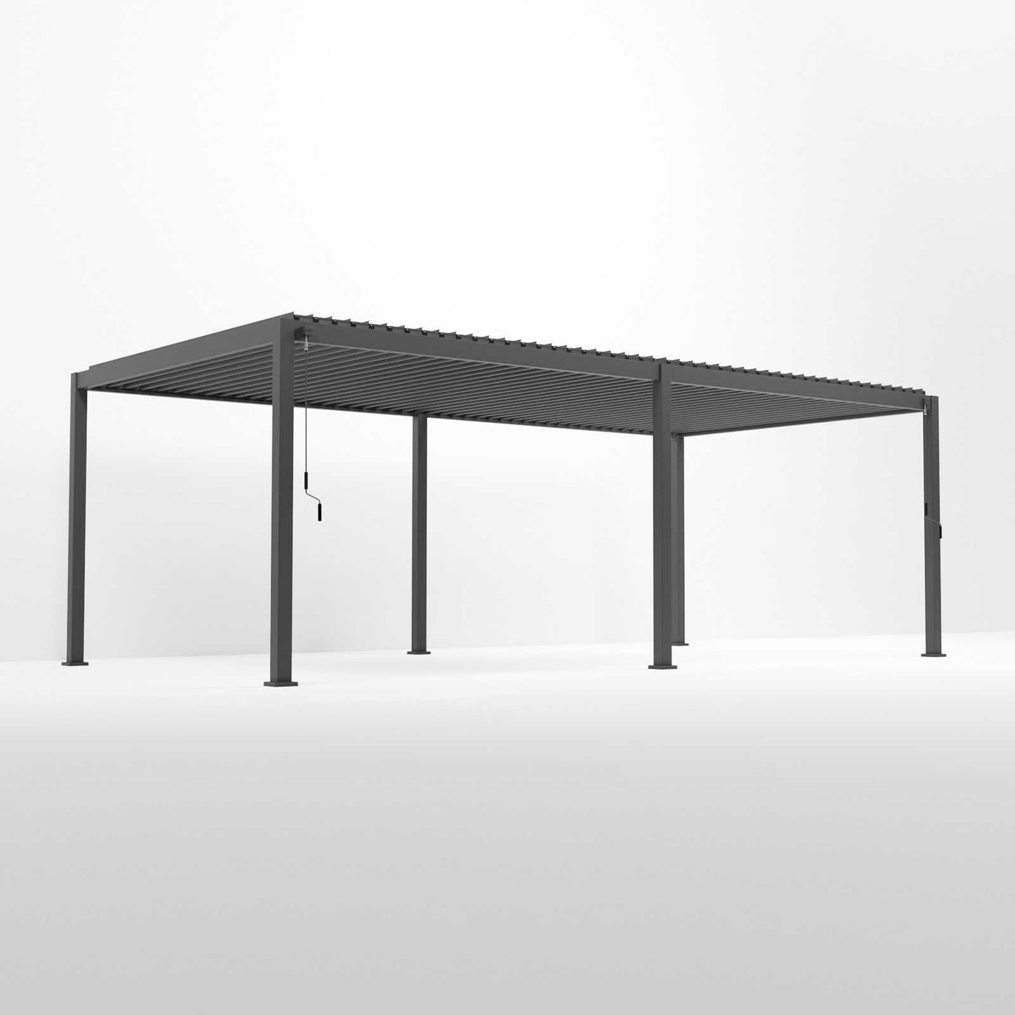 Nova - Titan Freestanding Aluminium Pergola - 7.2m x 3.6m Rectangular - Grey