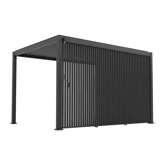 Fixed Vertical Louvered Aluminium Panels