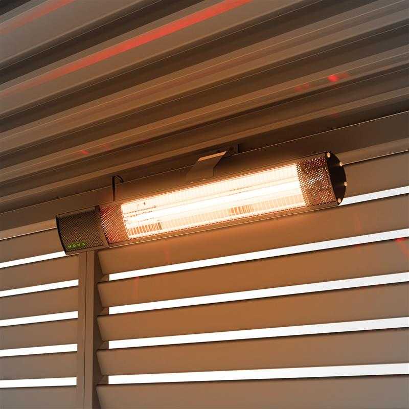 Nova Hestia Beam-Mounted Pergola Heater With Remote