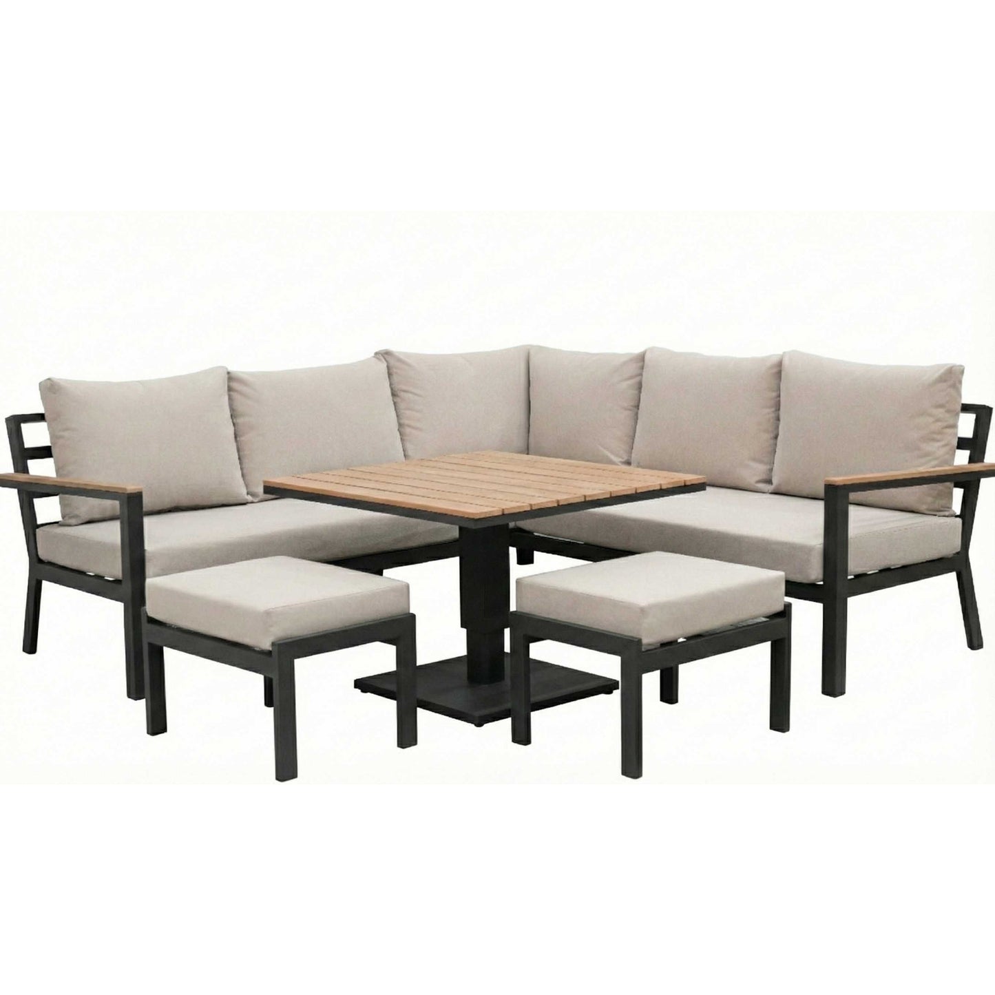 Nova - Heidi Corner Sofa Lounge Dining Set with Square Rising Table