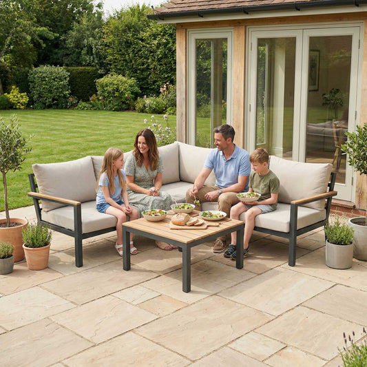 Nova - Heidi Corner Sofa Lounging Set with Square Coffee Table