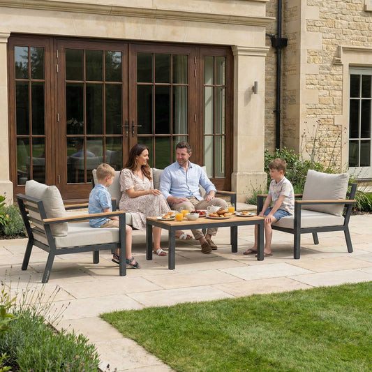 Nova - Heidi 2 Seater Sofa Lounging Set with Rectangular Coffee Table