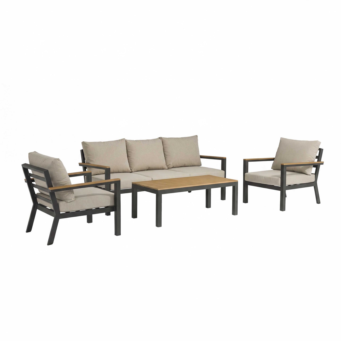 Nova - Heidi 3 Seater Sofa Lounging Set with Rectangular Coffee Table