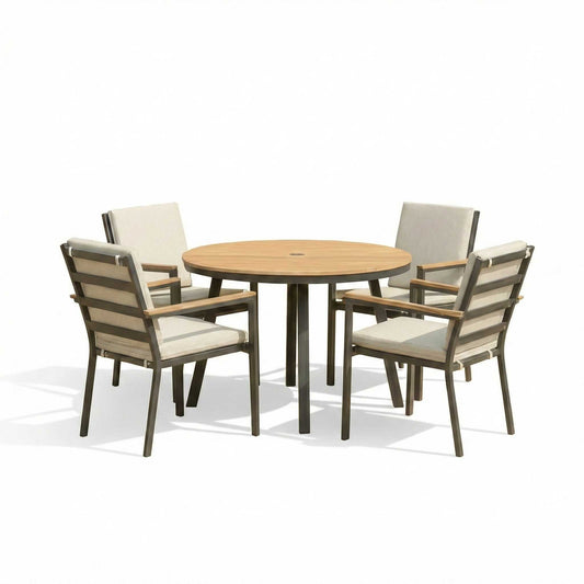 Nova - Heidi 4 Seat Dining Set - 1.1m Round Table