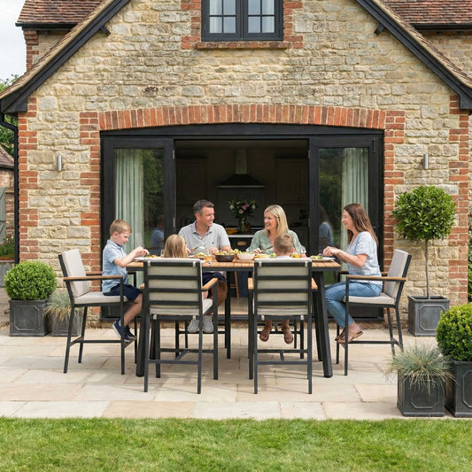 Nova - Heidi 6 Seat Dining Set - 1.8 x 1.0m Rectangular Table