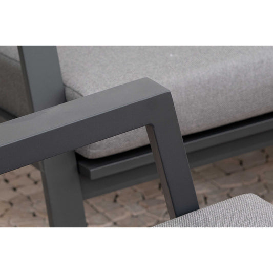 Nova - Phoenix L-Shaped Corner Sofa Lounge Dining Set with Rectangular Extending Rising Table