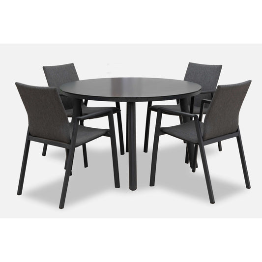 Nova - Phoenix 4 Seat Dining Set - 1.2m Round Table