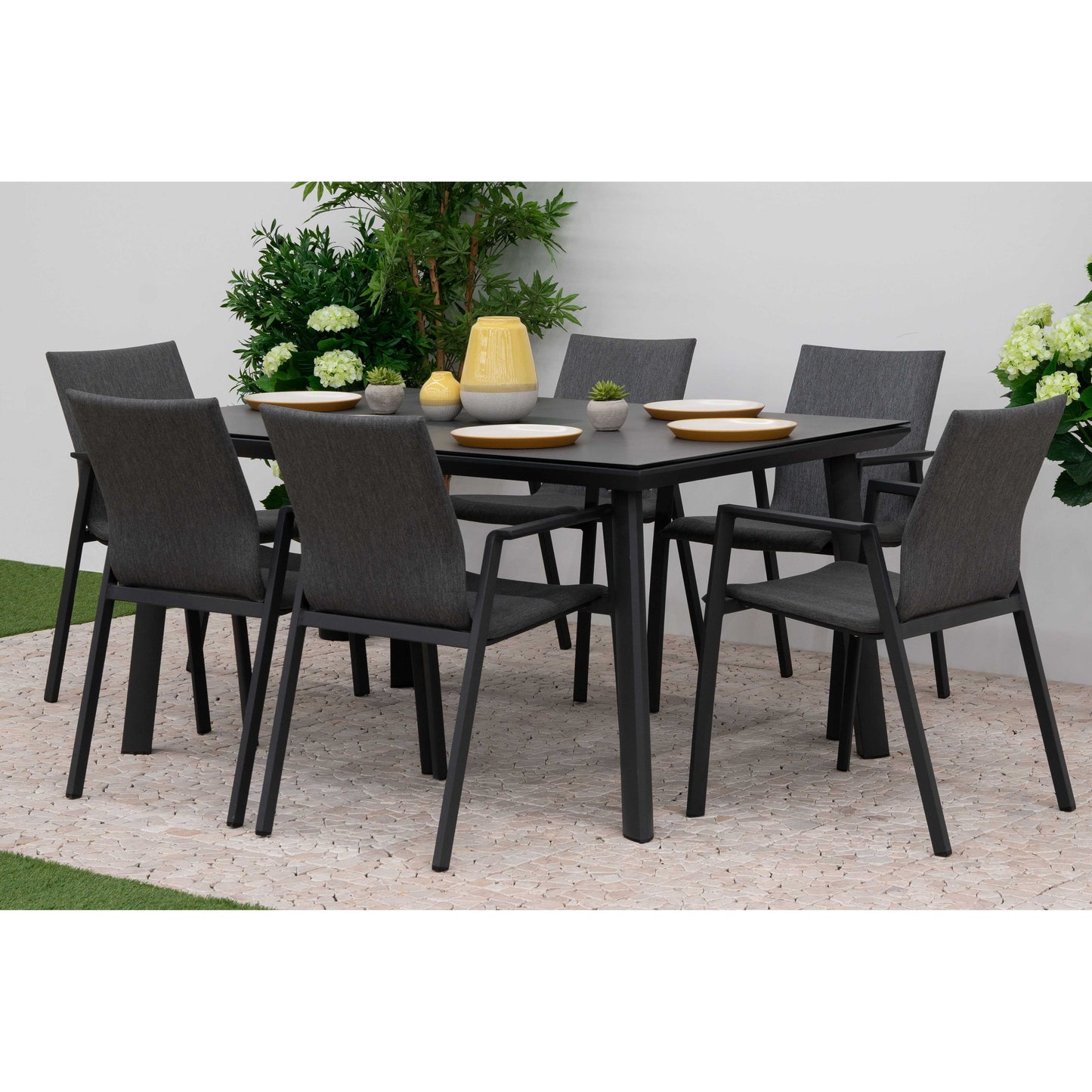Nova - Phoenix 6 Seat Dining Set - 1.5m x 1.0m Rectangular Table