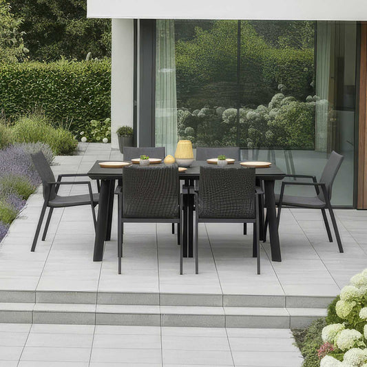Nova - Phoenix 6 Seat Dining Set - 1.5m x 1.0m Rectangular Table