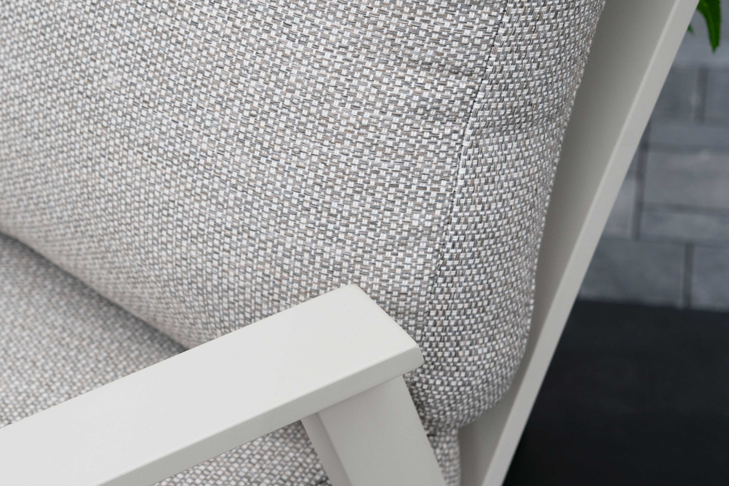 Nova - Phoenix 3 Seater Sofa Lounging Set with Rectangular Coffee Table - Pebble