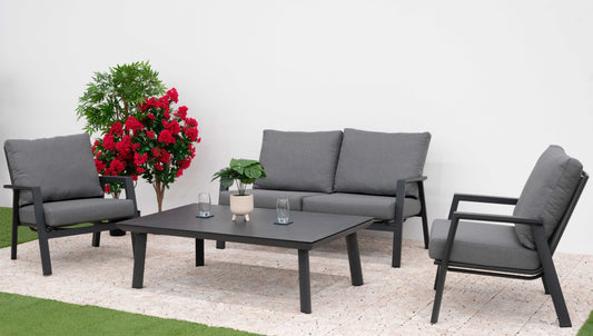 Nova - Zara 2 Seater Sofa Lounging Set with Rectangular Coffee Table