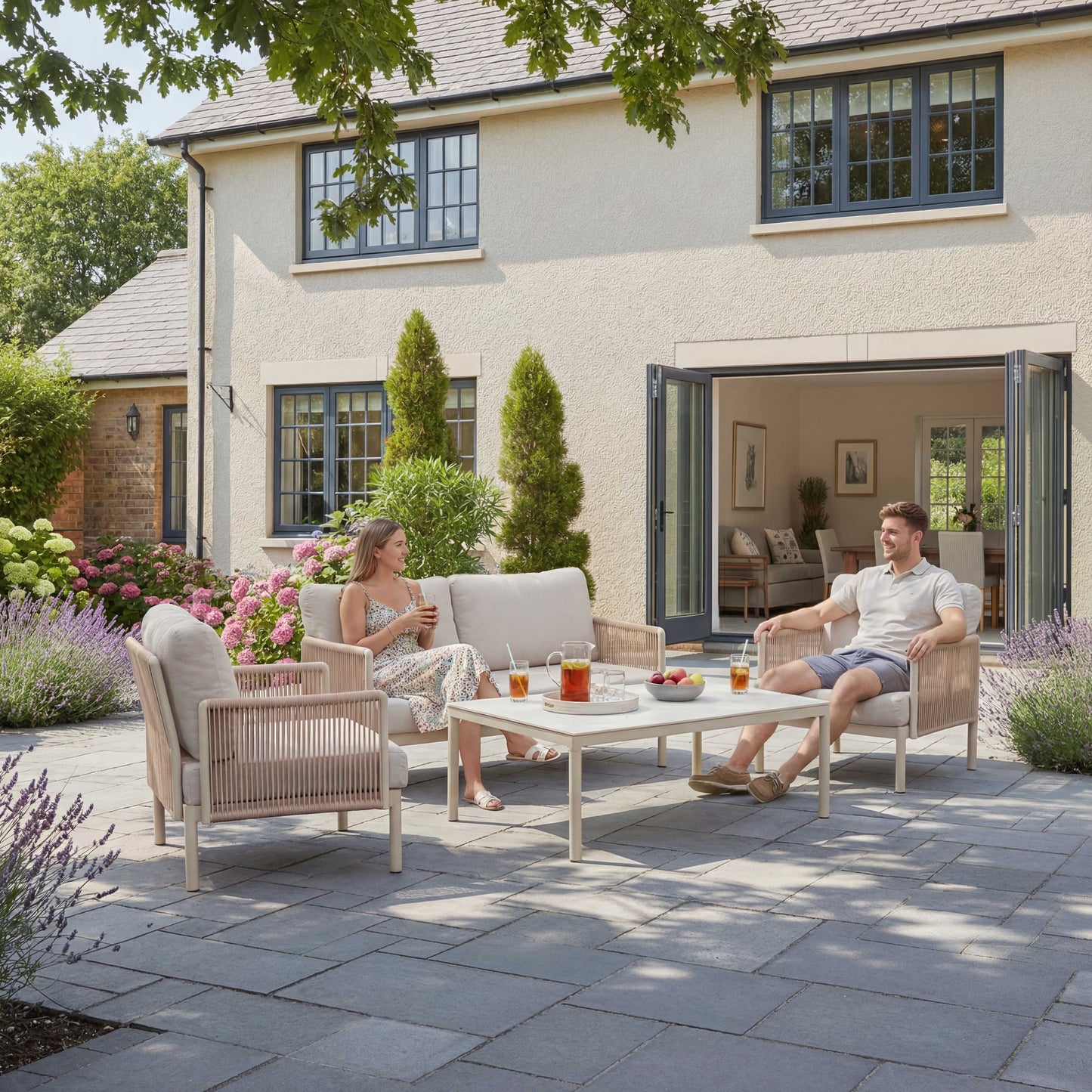 Nova - Hayden 2 Seater Sofa Lounging Set with Rectangular Coffee Table