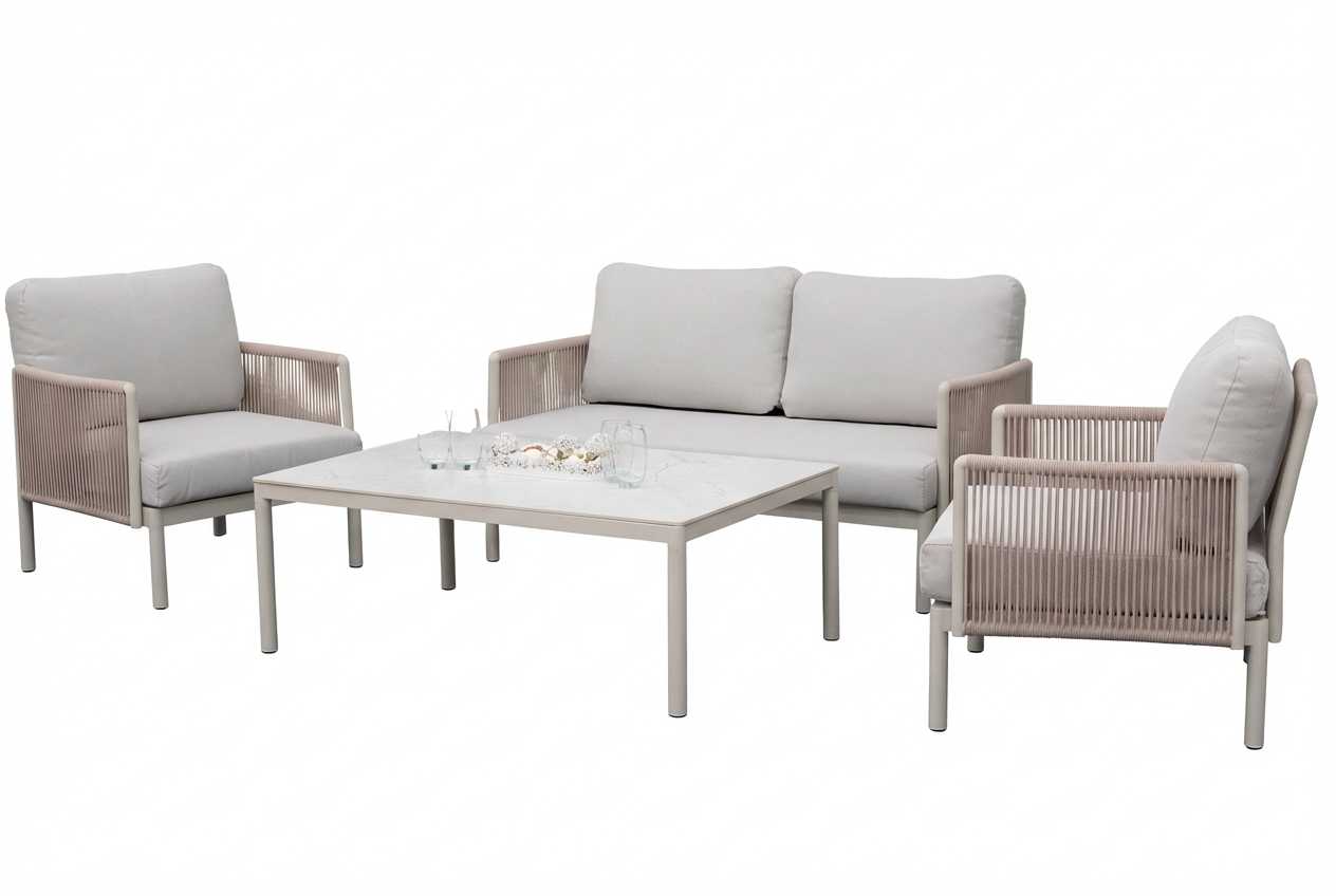 Nova - Hayden 2 Seater Sofa Lounging Set with Rectangular Coffee Table