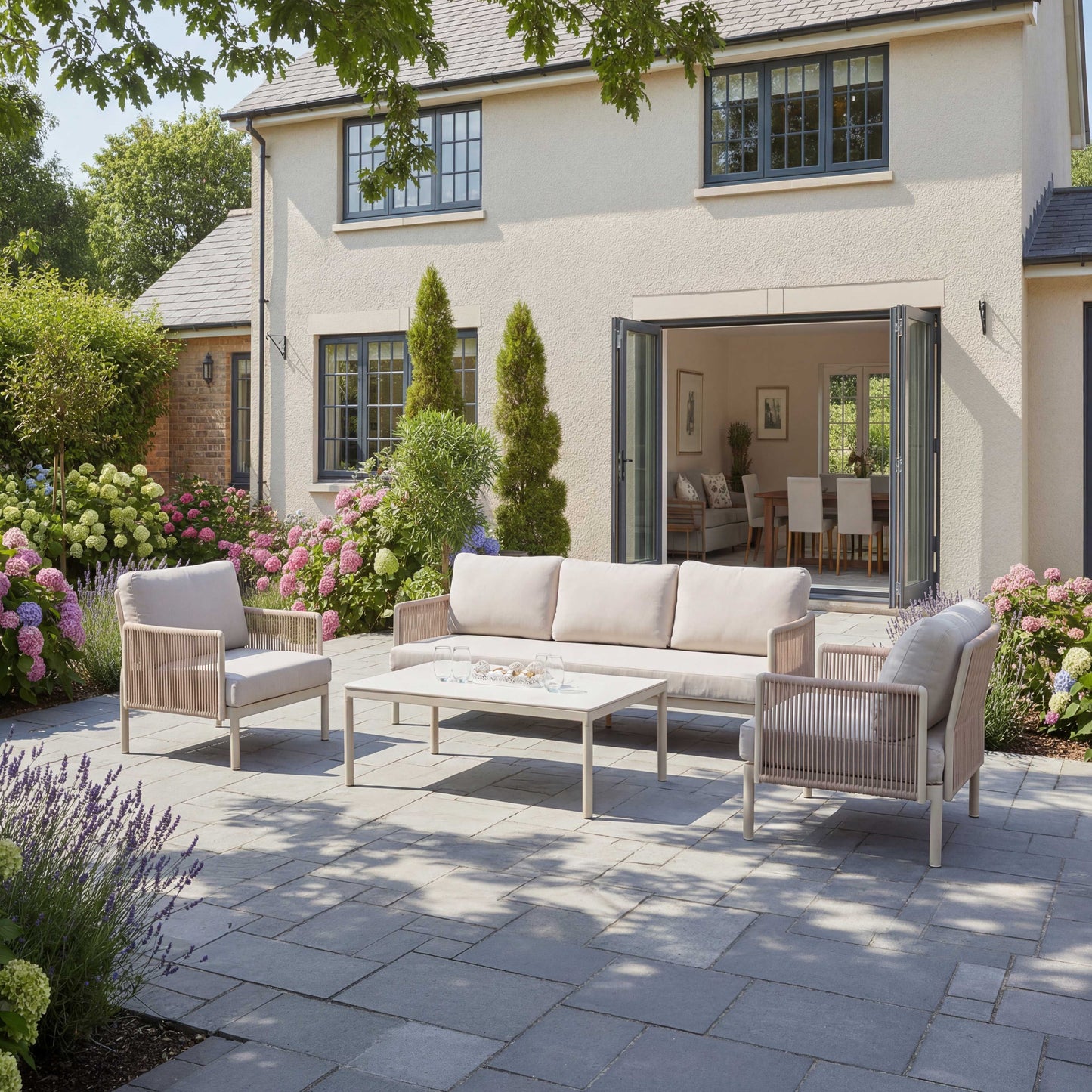 Nova - Hayden 3 Seater Sofa Lounging Set with Rectangular Coffee Table