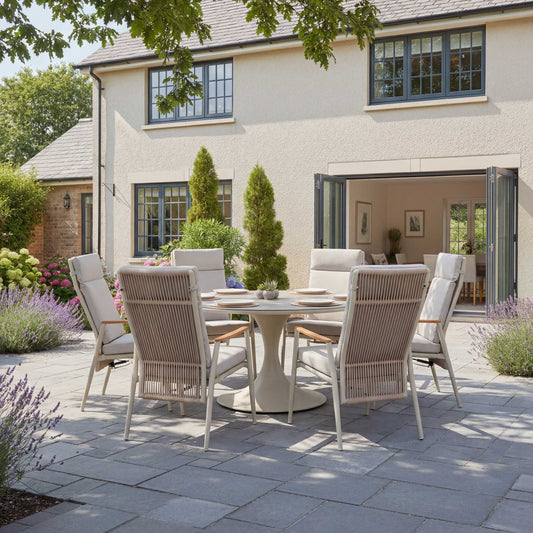 Nova - Hayden 6 Seat Reclining Dining Set - 1.6m Round Table