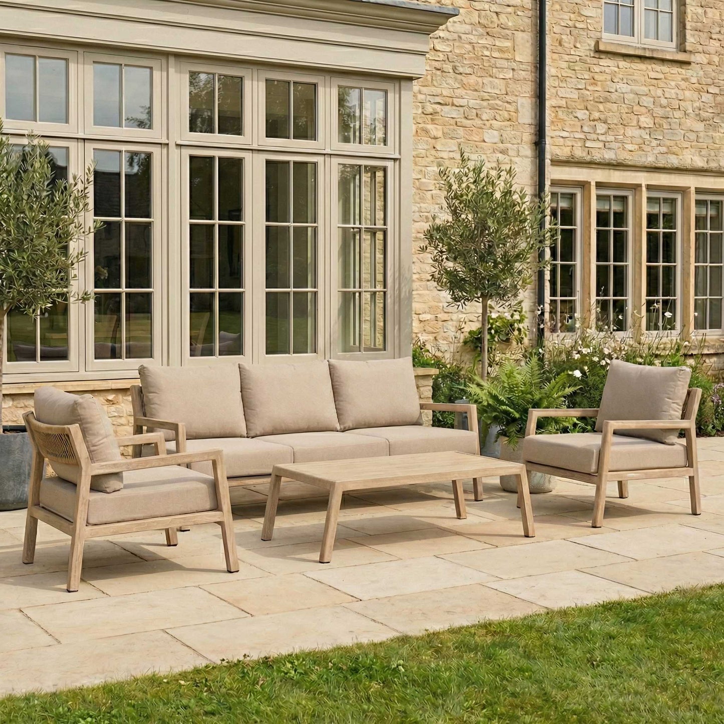 Nova - Eleanor 3 Seater Sofa Lounging Set with Rectangular Coffee Table