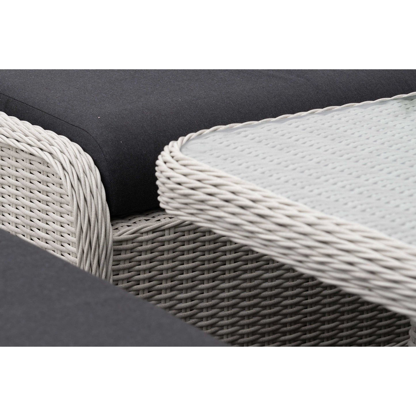 Nova - Avery Grande Right Hand Corner Sofa Lounge Dining Set with Rectangular Rise & Fall Table