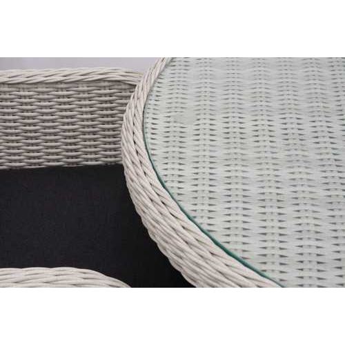 Nova - Avery 6 Seat Dining Set - 1.5m Round Table with Lazy Susan - Ash Grey