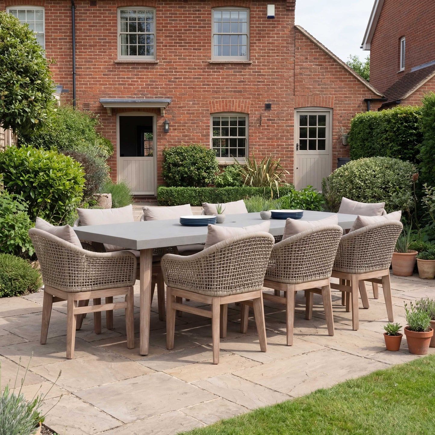 Nova - Summer 8 Seat Dining Set - 2.4m x 1.0m Rectangular Table