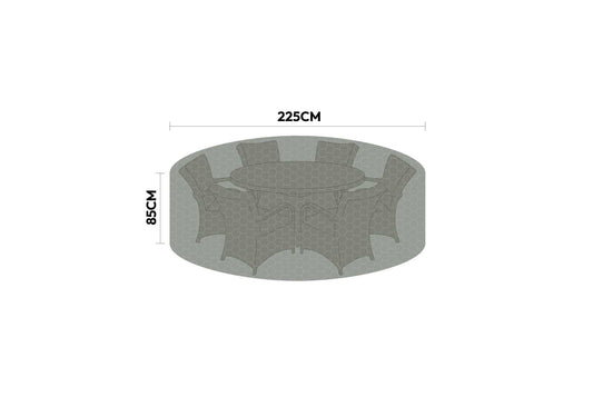 Protex - 4-6 Seat Round Dining Set Cover