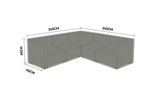 Protex - Cover for Symmetrical L-Shaped Large Corner Sofa