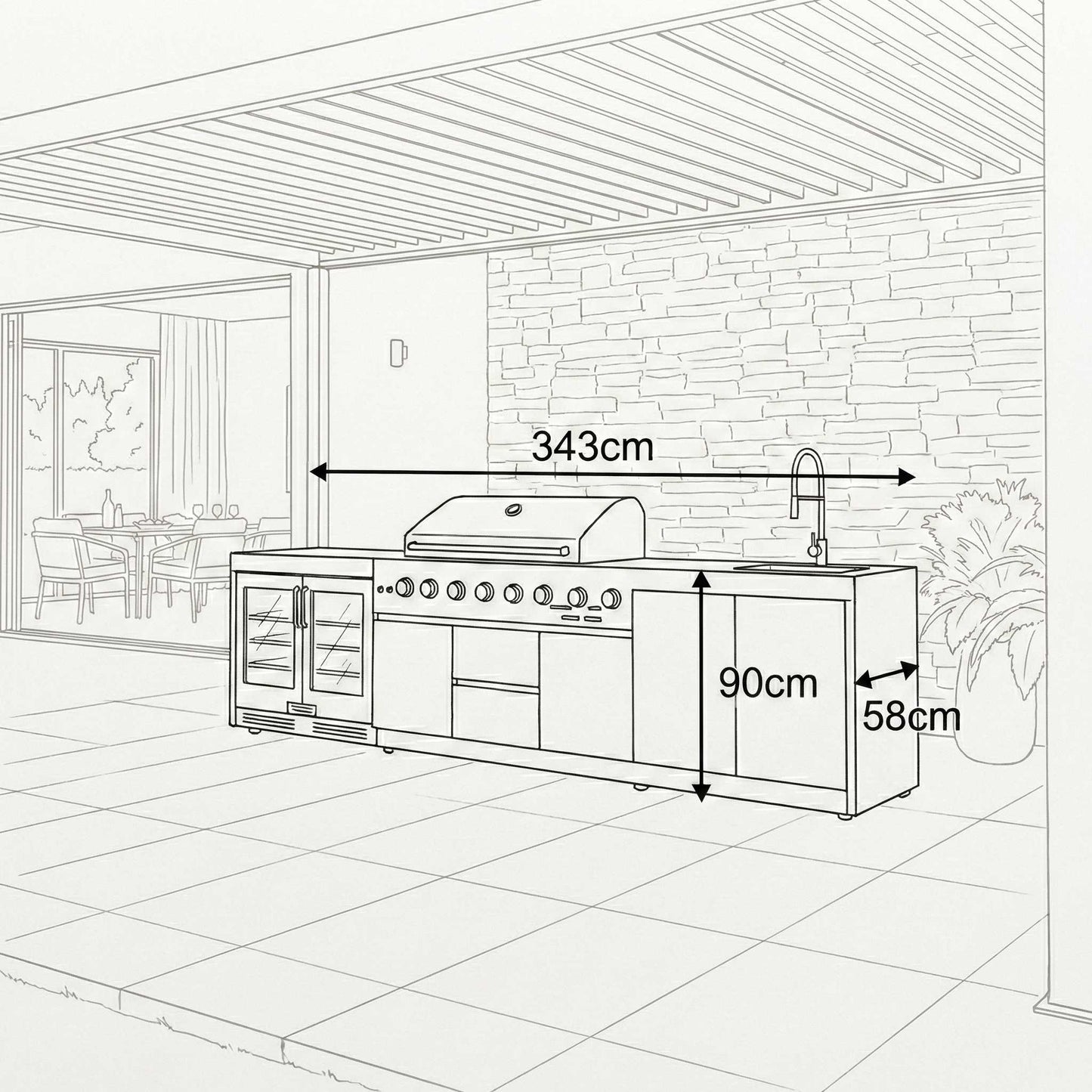 Nova - Assado Plus Outdoor Kitchen
