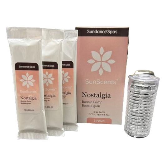 NEW Sundance SunScent Nostalgia Bubble-Gum 3 Pad Pack - Aromatherapy Foam Pads for Sundance Spas