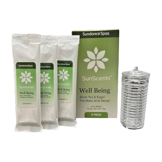 NEW Sundance SunScent White Tea and Sage 3 Pad Pack - Aromatherapy Foam Pads for Sundance Spas
