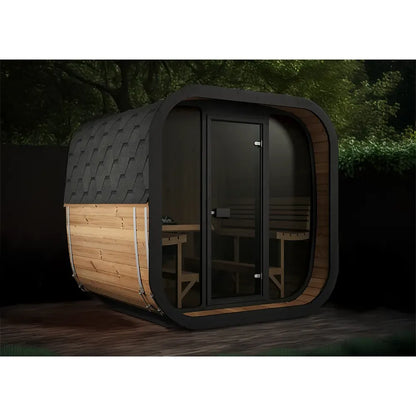 ThermoZen L Outdoor Sauna - 6 Person - Including Heater